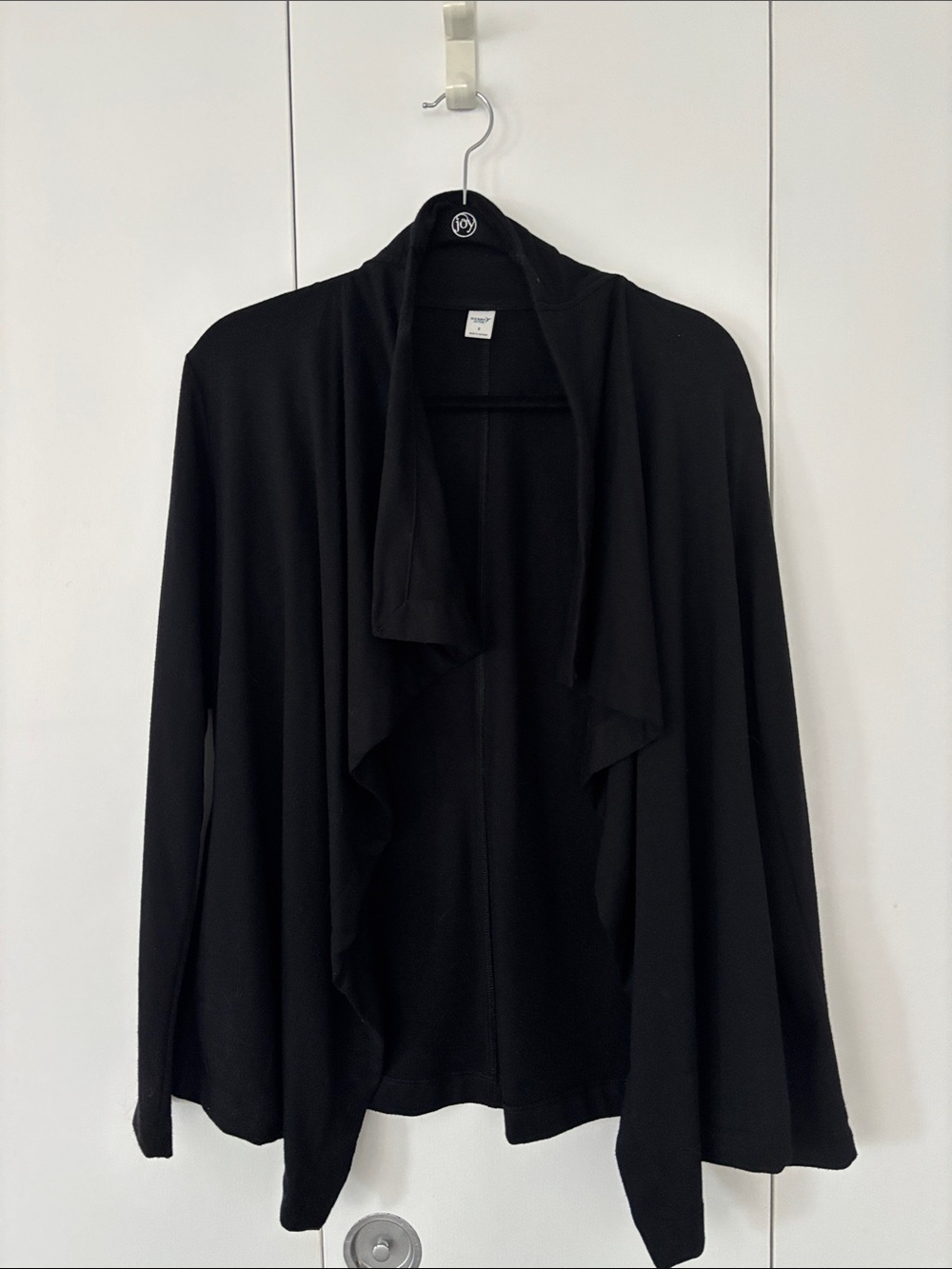 Old Navy Active Black Open-Front Draped Women's Cardigan Small